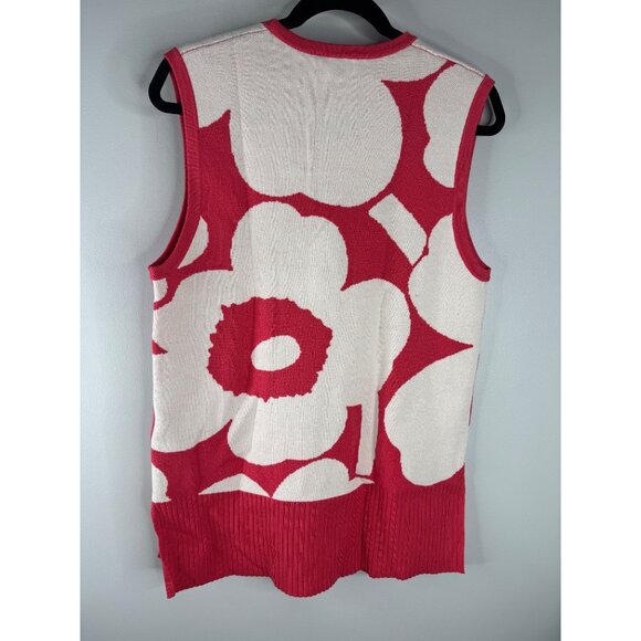 NWT Marimekko Tilma Unikko Sweater Vest Size M Anthropologie - Picture 6 of 7